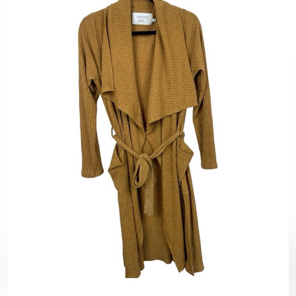 Crescent Drive XL sweater cardigan duster. Stretchy & warm.Two patch pockets.NWT